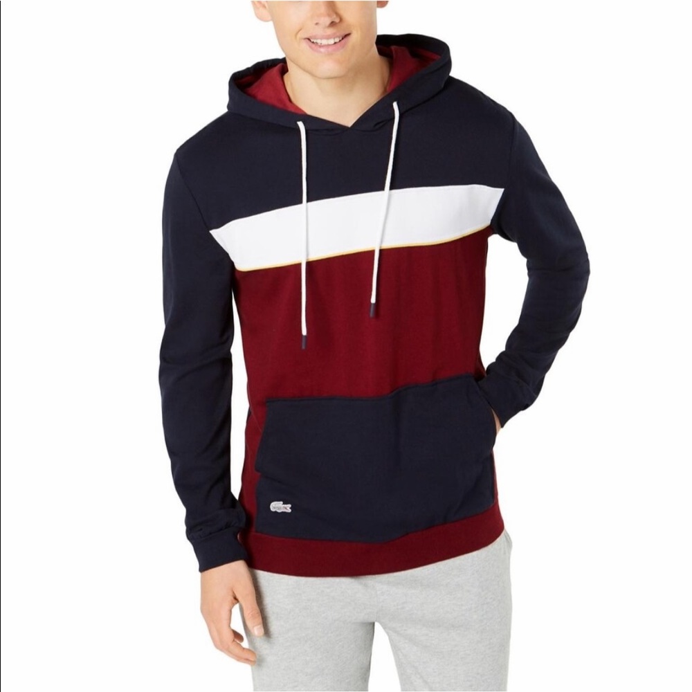 NWOT Lacoste Color Block Hoodie